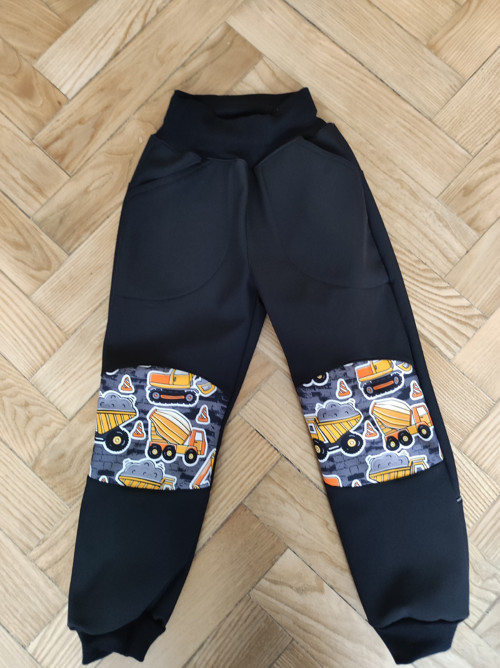 Softshellová souprava s FLEECEM, stavební stroje — foto 3