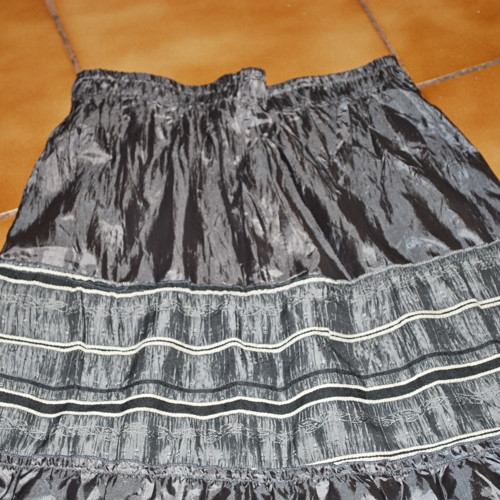 Hedvábná šedá sukně 19488 P30 — foto 5
