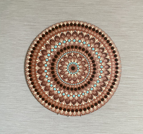 Mandala Orient - ručně malovaná, 35 cm — foto 2
