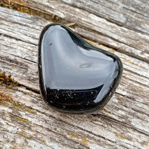 Obsidián černý, tromlovaný č. 13 — foto 4