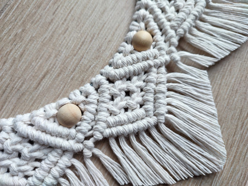 Macramé dekorace na zeď, SLUNCE — foto 3