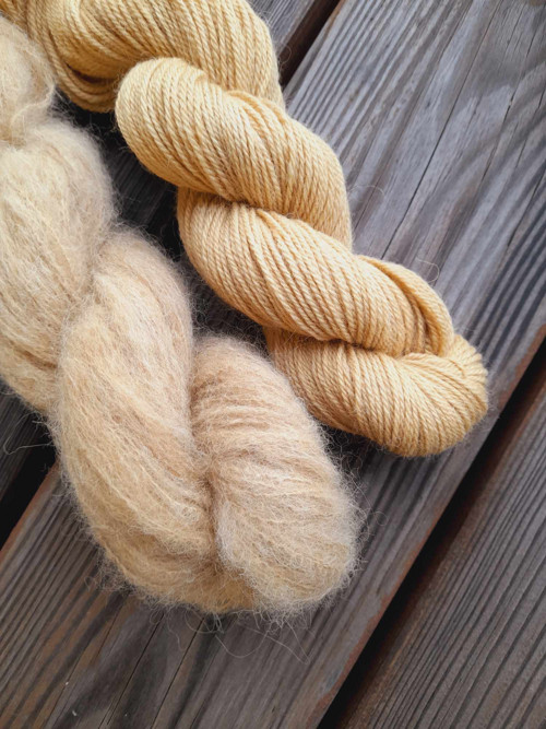 Alpaca s hedvábím přírodně barvená — foto 3