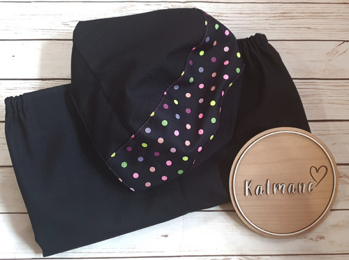 Softshellová jarní/podzimní bunda černá/puntík — foto 3