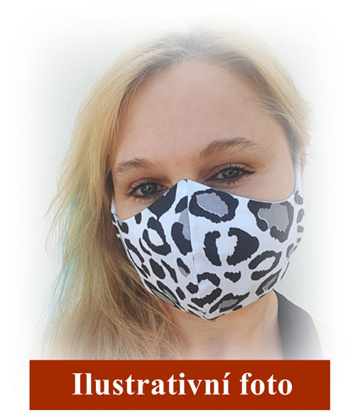 Rouška dvouvrstvá dámská-dívčí. č.92 — foto 3
