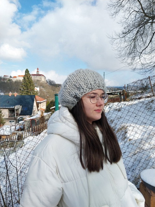 Pletený baret — foto 4
