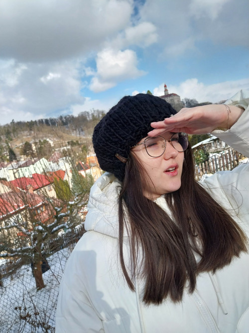 Pletený baret — foto 3