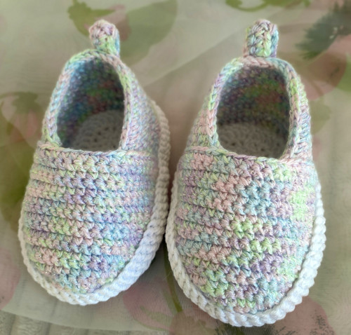 Háčkované botičky / espadrilky třpytivé — foto 5