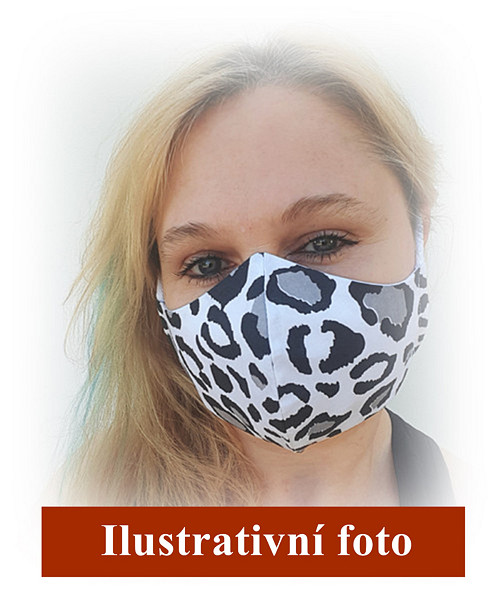 Rouška dvouvrstvá dámská-dívčí. č.83 — foto 2