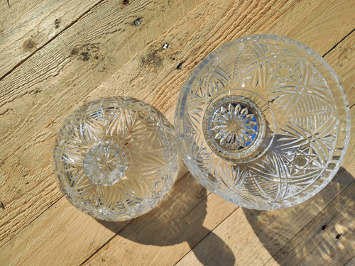 Vintage broušená dóza — foto 2
