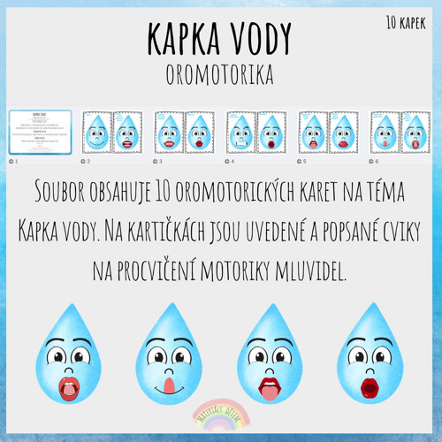 Kapka vody, oromotorika — foto 2