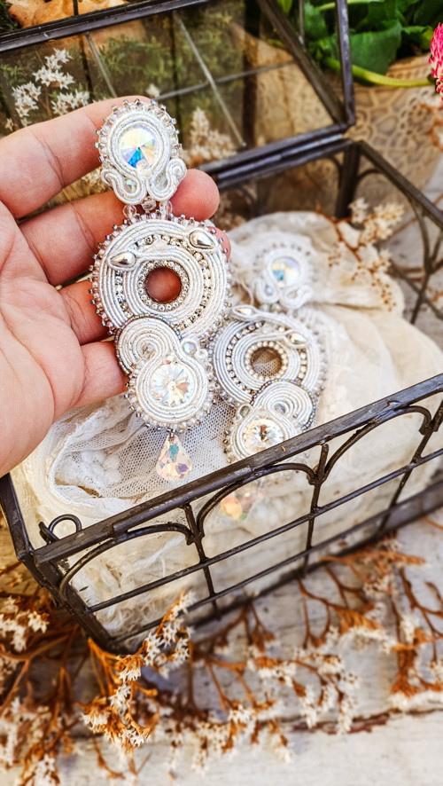 Wedding spirals - sutaškové náušnice — foto 3