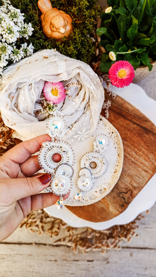 Wedding spirals - sutaškové náušnice — foto 4