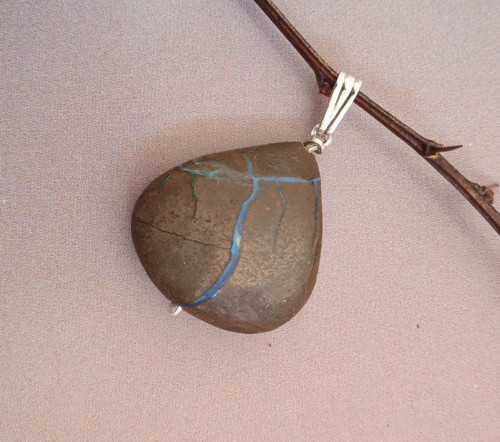 Přívěsek - australský boulder opál 3....Ag925/1000 — foto 4