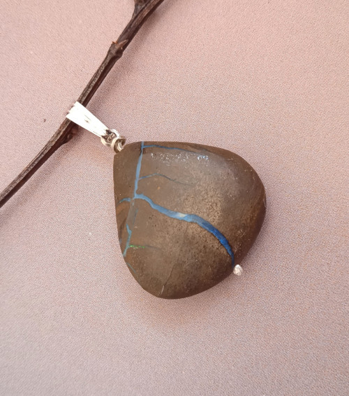 Přívěsek - australský boulder opál 3....Ag925/1000 — foto 3