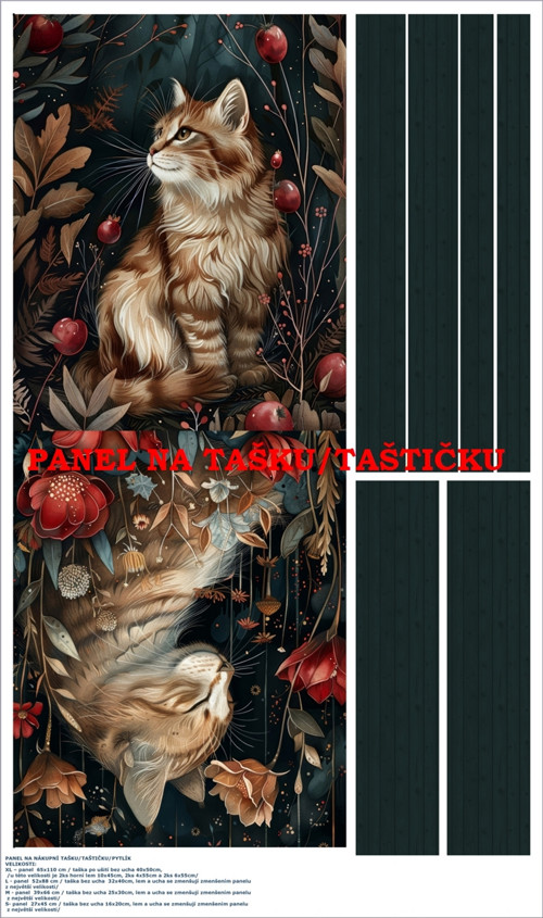 Panel na tašku/taštičku - bavlna XL — foto 2