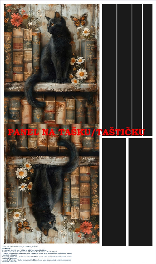 Panel na tašku/taštičku - bavlna XL — foto 2