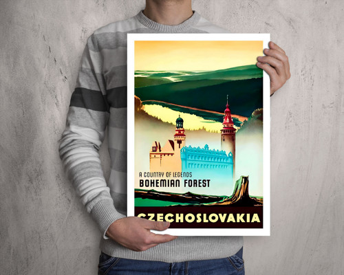 Vintage plakát Český les — foto 3