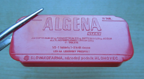 Retro krabička od léků Algena — foto 2