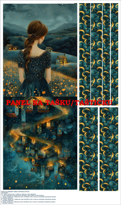 Panel na tašku/taštičku - bavlna XL — foto 2