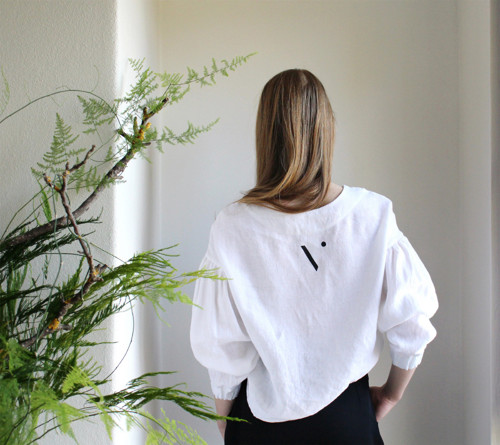 Lněná halenka VODA — foto 2