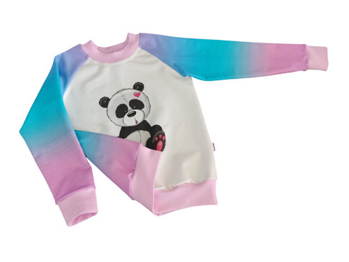 Dívčí mikina - Panda vel. 128 — foto 3