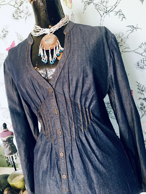 Tunika retro jeans — foto 2