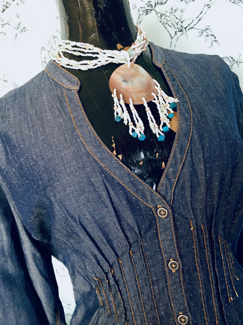 Tunika retro jeans — foto 4