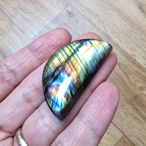 Labradorit, ID M4753, 40x22 mm — foto 2