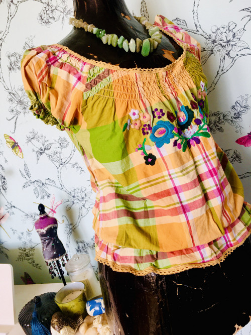 Halenka retro folklór vyšívaná — foto 2