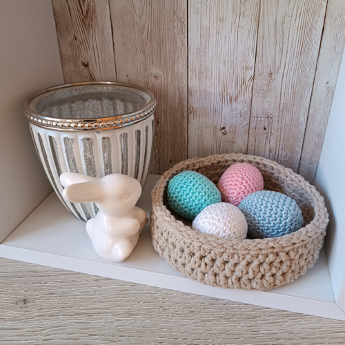 Velikonoční mini ošatka s vajíčky — foto 3