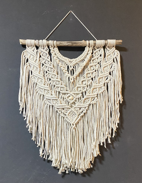 Macrame závěsná dekorace na zeď — foto 2
