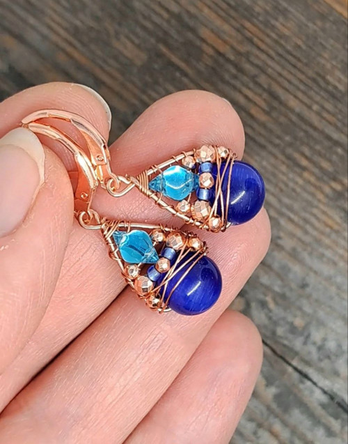 Náhrdelník BLUE EYE & ROSE GOLD — foto 4