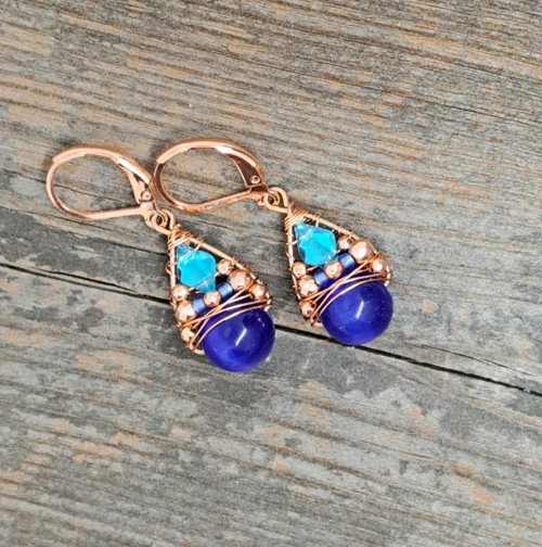 Náhrdelník BLUE EYE & ROSE GOLD — foto 5