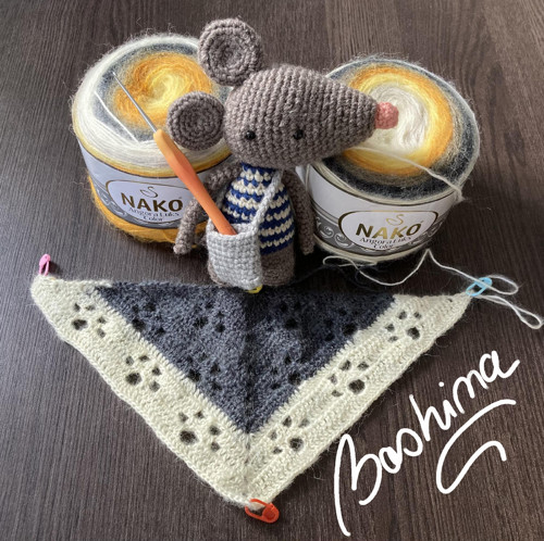 Háčkovaný šátek tlapky 008 — foto 4
