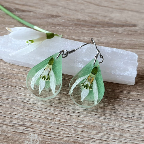REZERVACE Náušnice"Sněženky" — foto 4