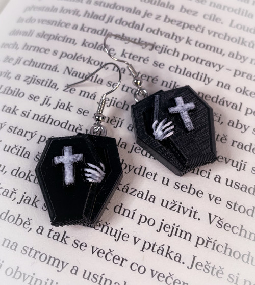 Náušnice Memento mori — foto 2