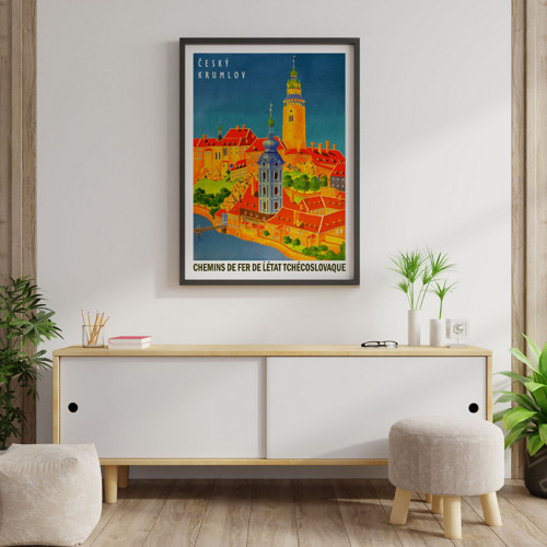 Vintage plakát Český Krumlov — foto 2