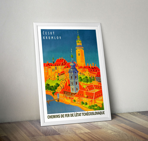 Vintage plakát Český Krumlov — foto 5
