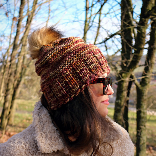Čepice chunky merino "Masala" — foto 2