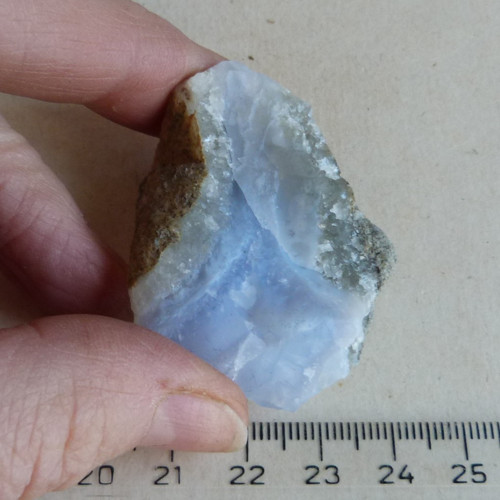 Chalcedon krajkový surový- 4,4 cm — foto 3
