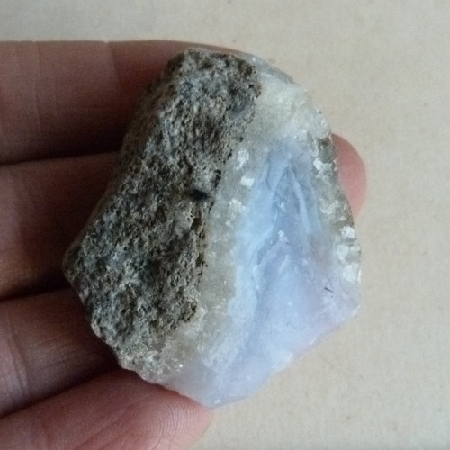 Chalcedon krajkový surový- 4,4 cm — foto 2