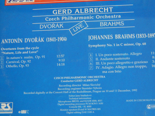 Cd - Dvořák, Brahms, Suk — foto 2