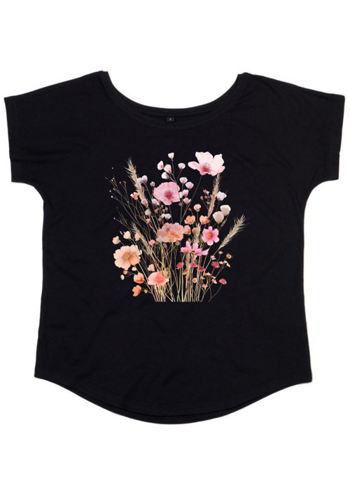 Bio dámské tričko "Peach flowers" — foto 2