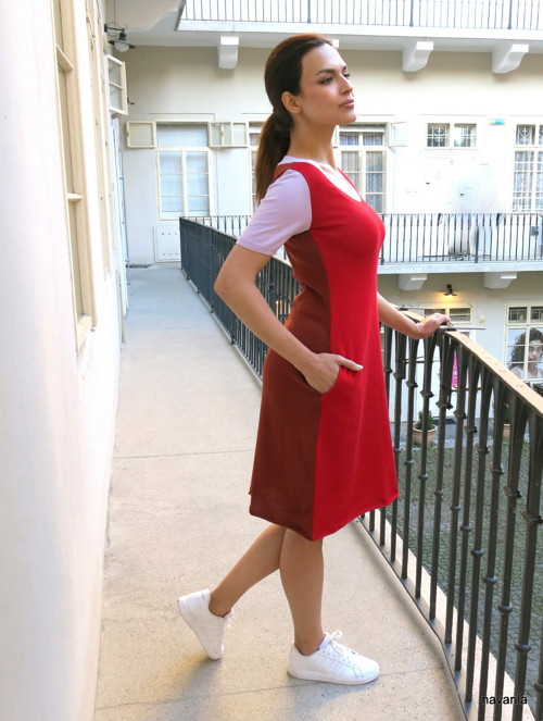 MAYA - trojbarevné letní šaty — foto 4