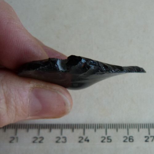 Obsidián černý - hrot - 4,5 cm (OH4) — foto 6