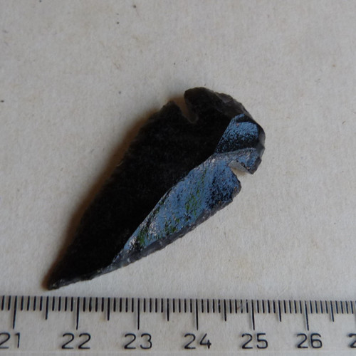 Obsidián černý - hrot - 5 cm (OH5) — foto 5