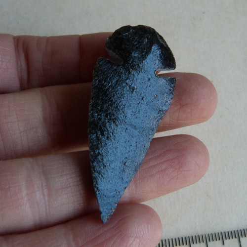 Obsidián černý - hrot - 5 cm (OH5) — foto 3