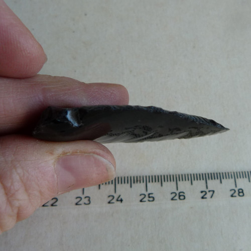 Obsidián černý - hrot - 5 cm (OH7) — foto 3