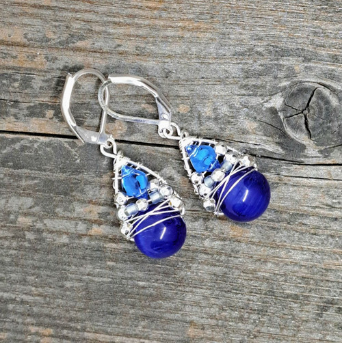 Náušnice BLUE EYE & SILVER — foto 2