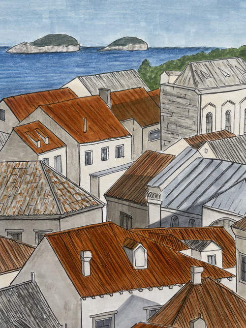 Dubrovník-umělecký tisk — foto 4